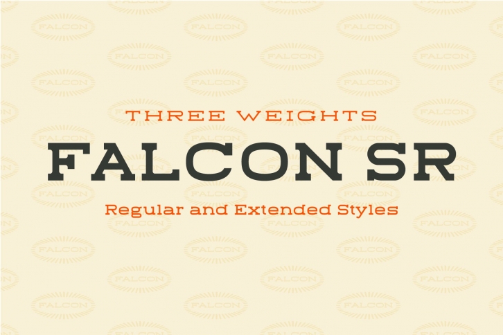 Falcon SR // 3 Weights 2 Styles Font Download