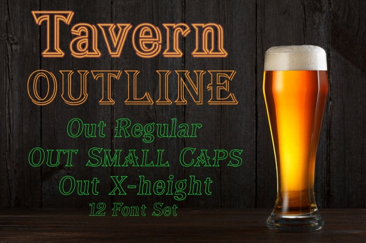Tavern Outline Font Download