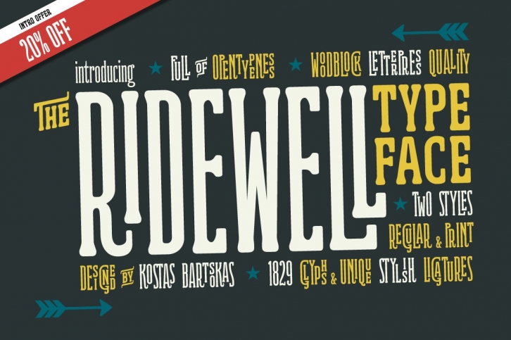 Ridewell Typeface Font Download