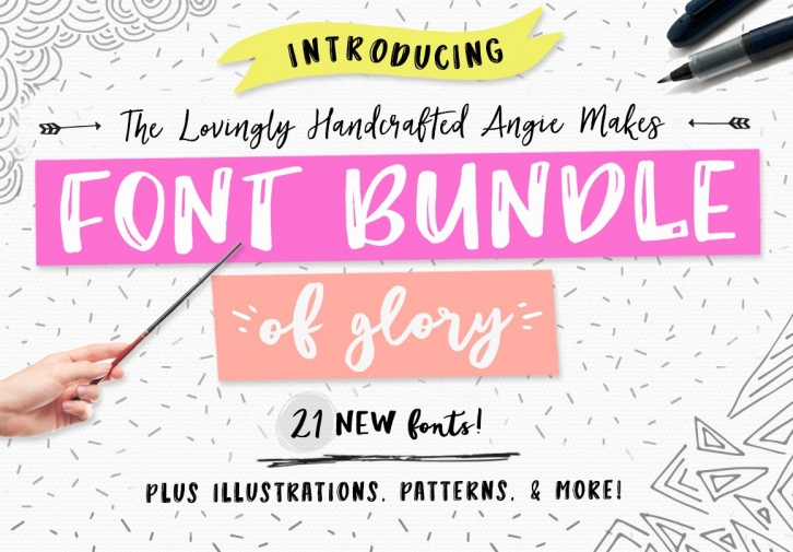 Angie Makes Bundle of Glory Font Download