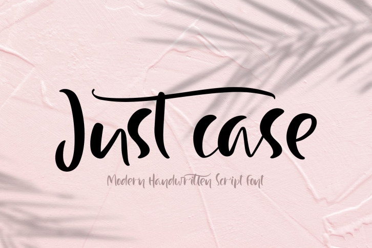 Just Case Modern Script Font Download