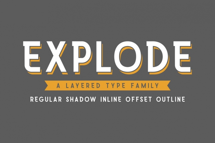 Explode Type Family Font Download
