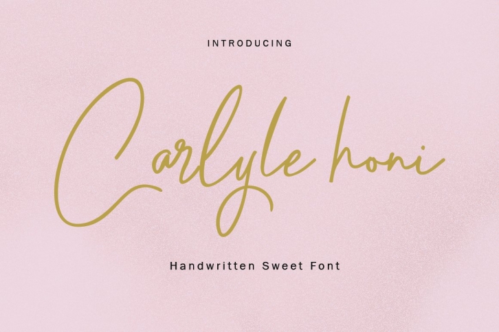 Carlyle honi Font Download