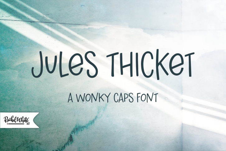 Jules Thicket, a wonky caps font Font Download