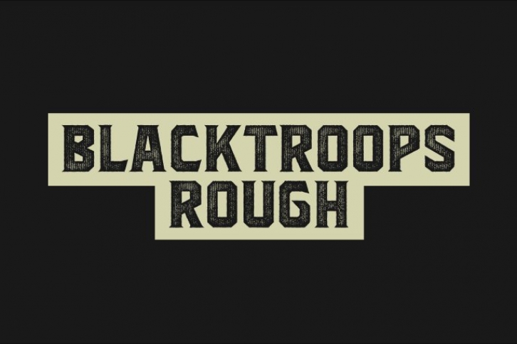 Blacktroops Rough Font Download