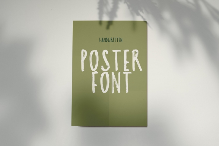 Poster Brush font Font Download
