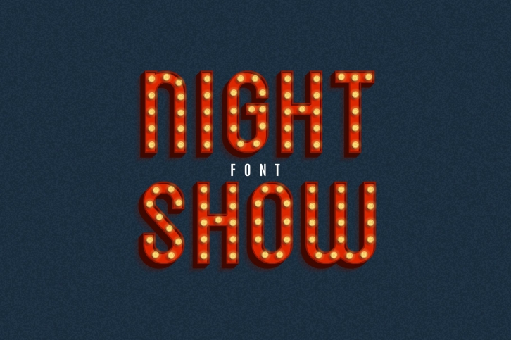 Night Show SVG Font Download