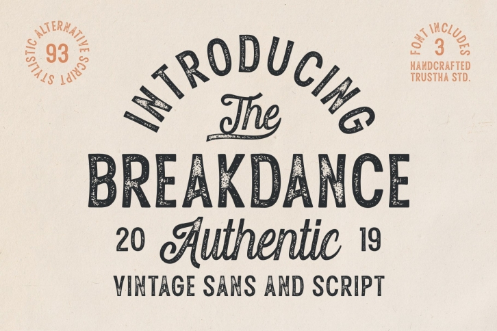 Breakdance Vintage Duo Font Download
