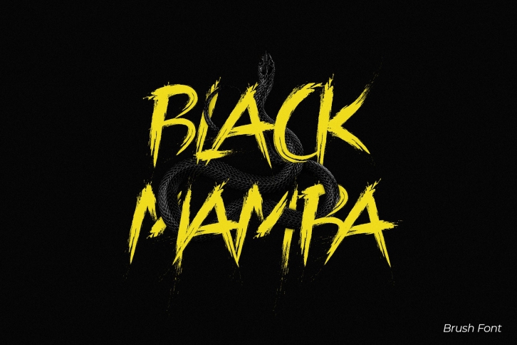 Black Mamba Vol.1 Brush Font Download