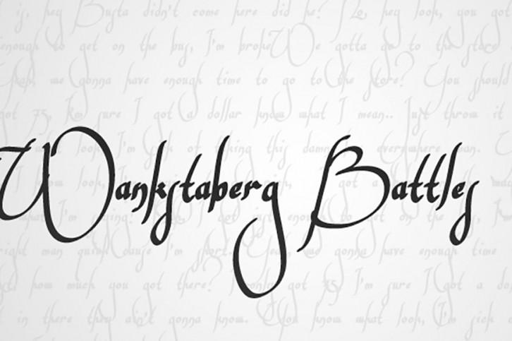 Wankstaberg Battles Font Download