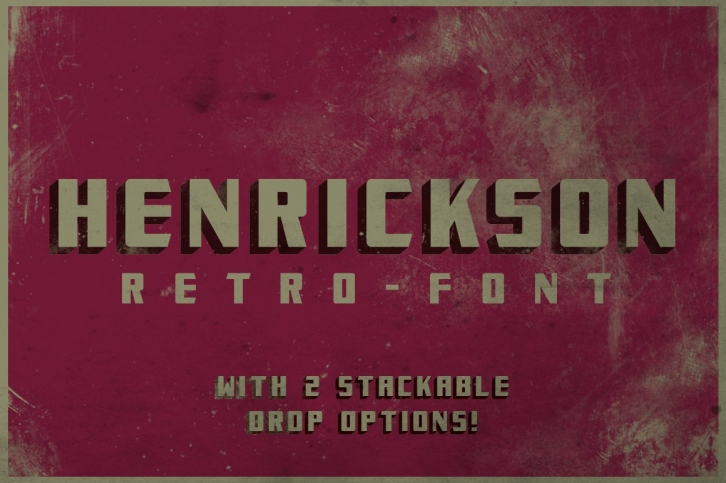 Henrickson Retro-Font Font Download