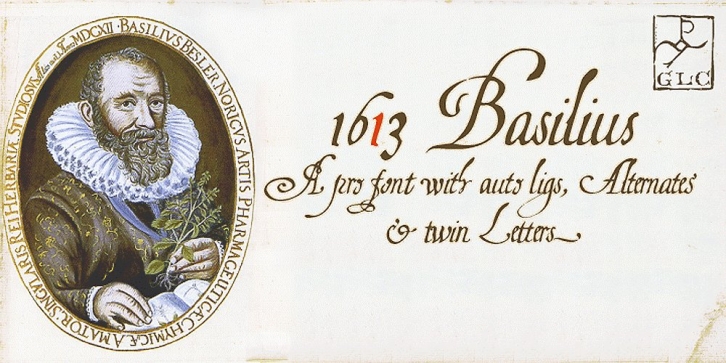 1613 Basilius  PRO, OTF Font Download