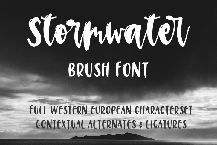 Stormwater Brush Font Download