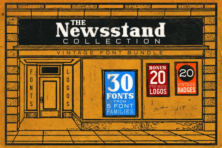 The Newsstand Collection Font Download
