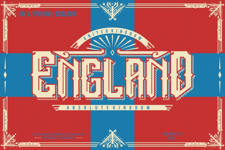 England + Poster vector Font Download