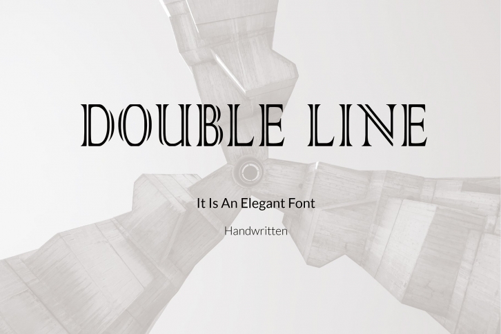 Double Line-Handwritten Font Download
