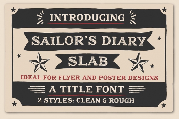 Sailors Diary Title Slab Font Download
