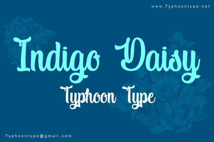 Indigo Daisy font Font Download
