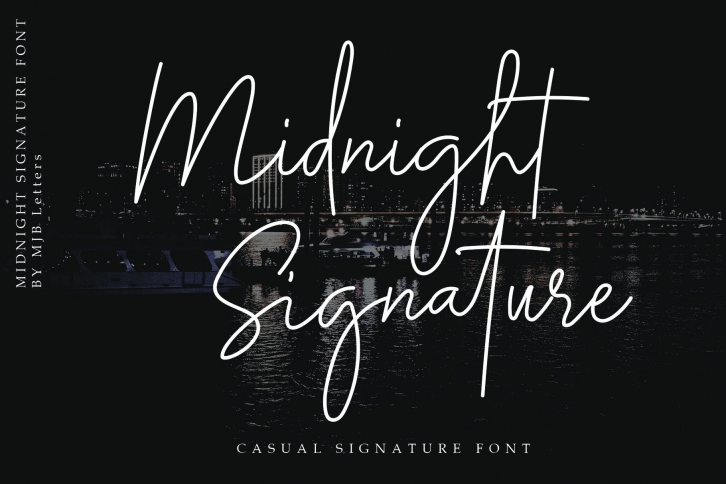 Midnight Signature Font Download