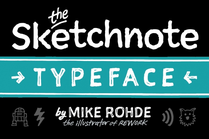 The Sketchnote Typeface: Full Family Font Download
