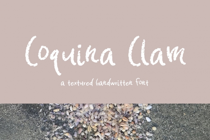 Coquina Clam Hand-lettered Font Download