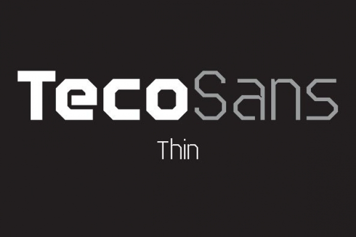 Teco Sans Thin Font Download