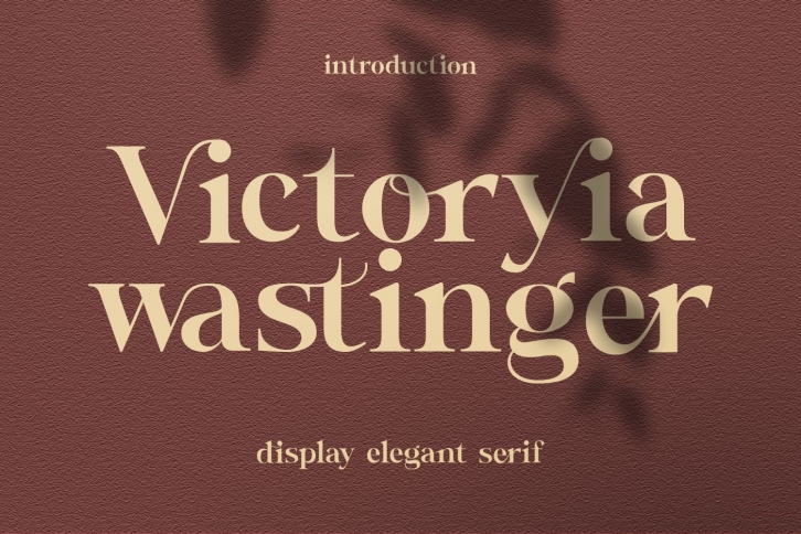 Victoryia Wastinger Elegant Display Font Download