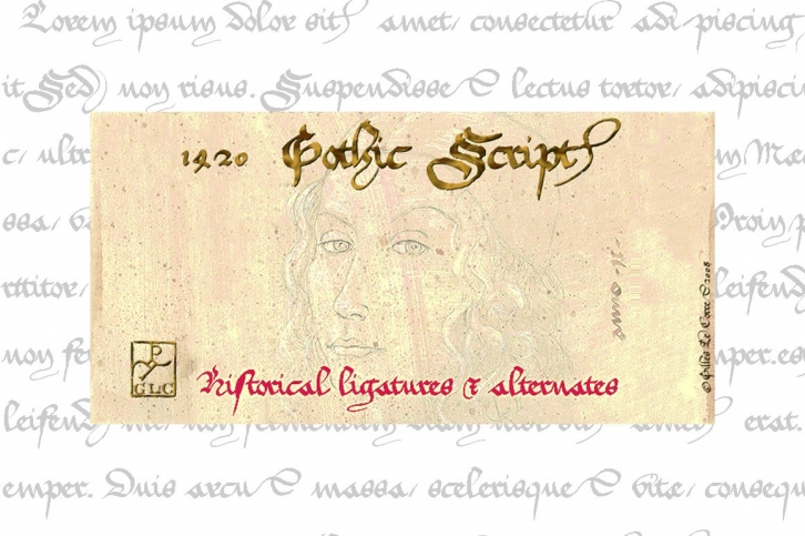 1420 Gothic Script OTF Font Download