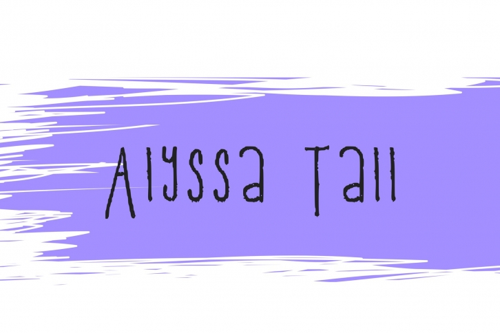 Alyssa Tall Handwriting Font Download