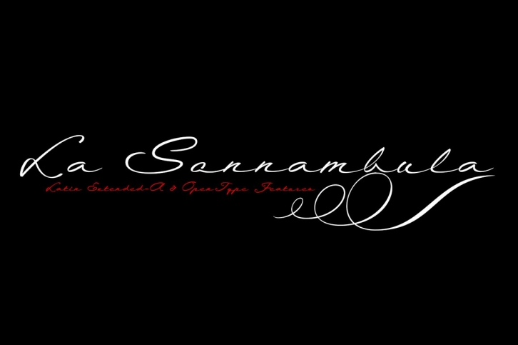 La Sonnambula typeface Font Download