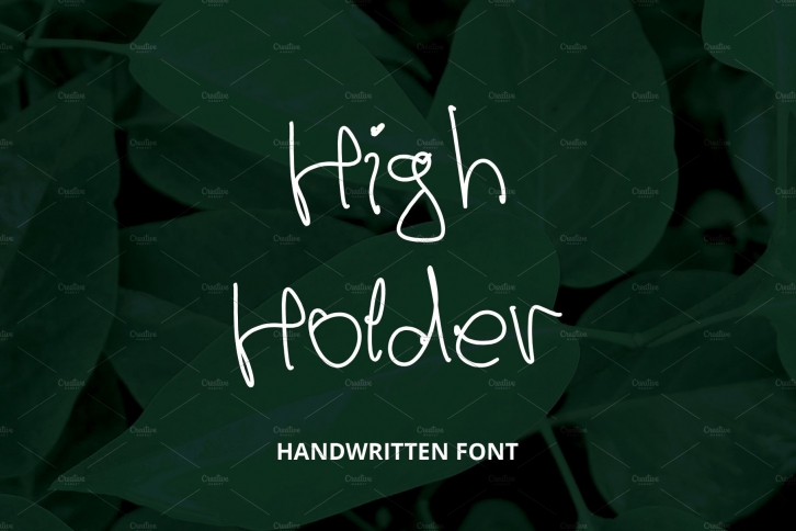 High Holder Font Download