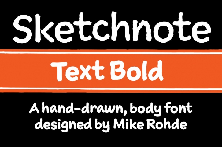 Sketchnote Text Bold Font Download