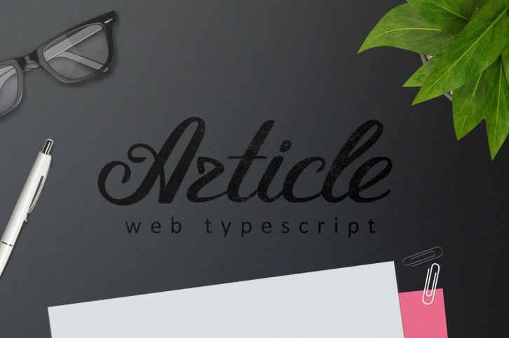Article Typeface Script Font Download