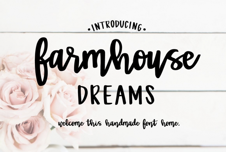 Farmhouse Dreams Script Font Download