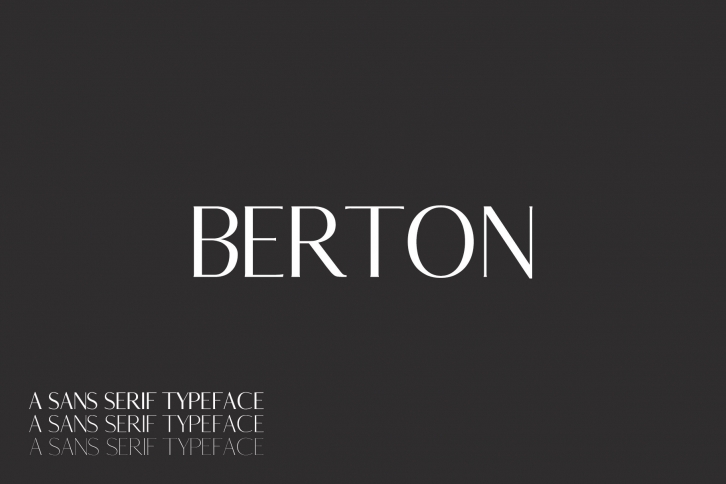Berton Sans Serif 3 Family Pack Font Download