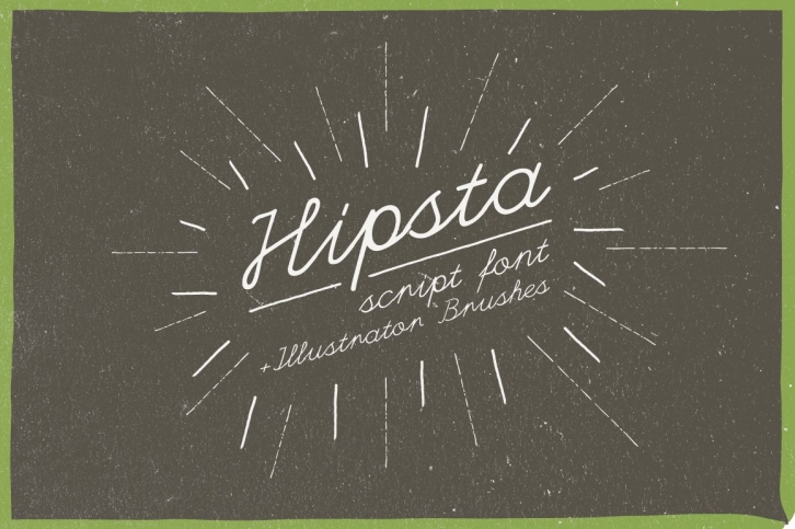 Hipsta Script + Hand Drawn Brushes Font Download