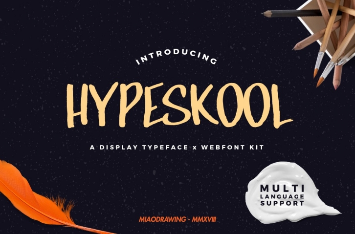Hypeskool Typeface Font Download