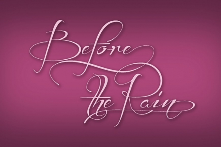 Before The Rain Font Download