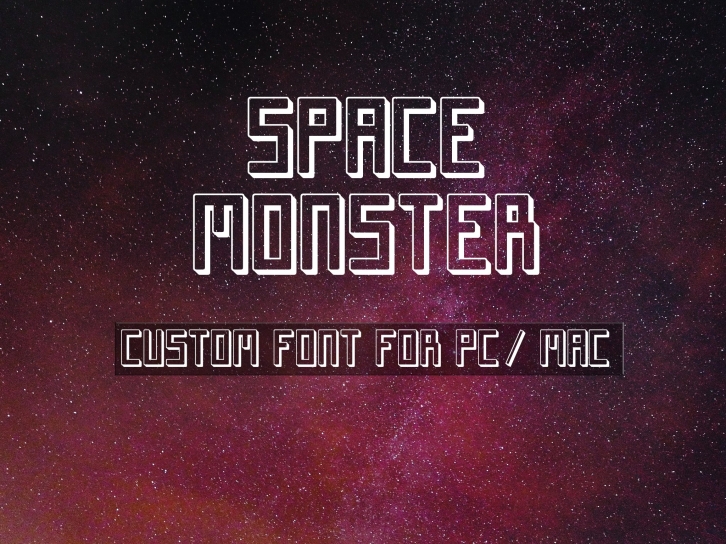 Space Monster Display Font Download