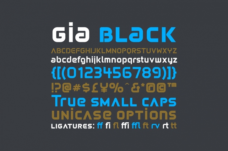 Gia Black Font Download