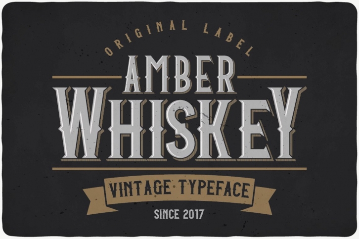 Amber Whiskey Typeface Font Download