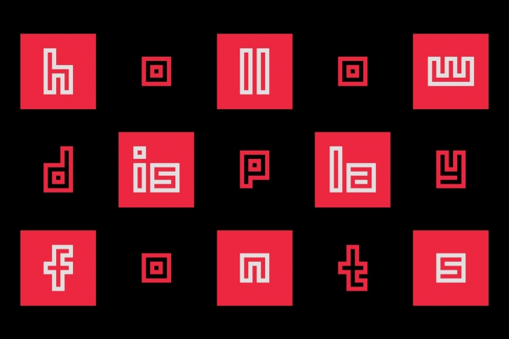 Hollowbit Font Download