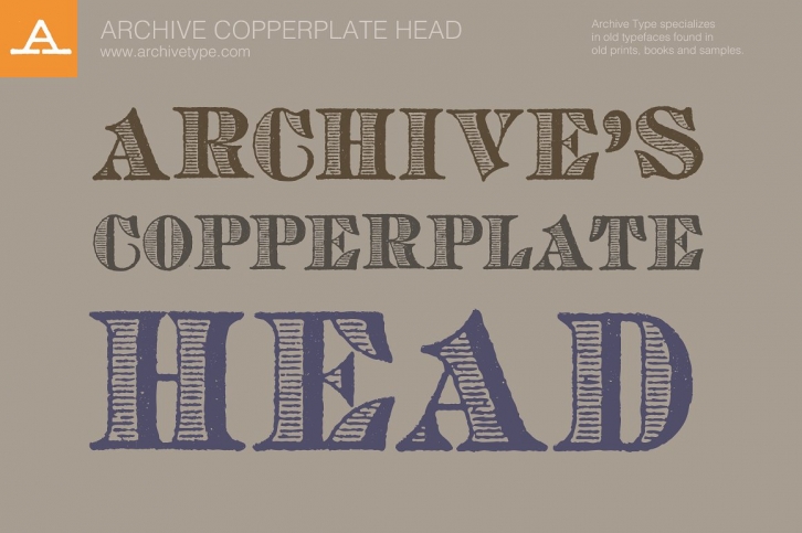 Archive Copperplate Head Font Download