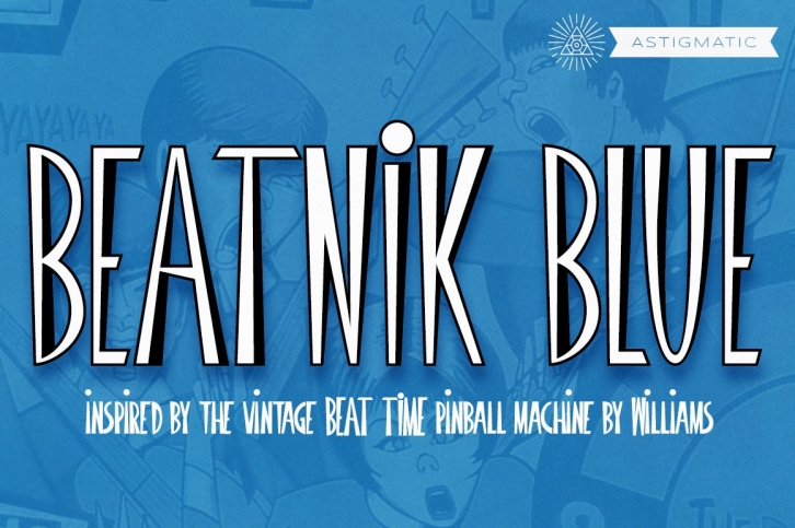 Beatnik Blue AOE Family Font Download