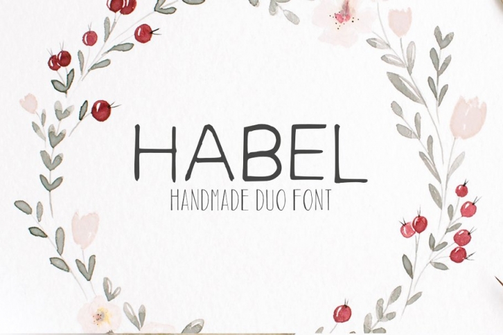 Habel Handmade Duo + Bonus Free Font Download