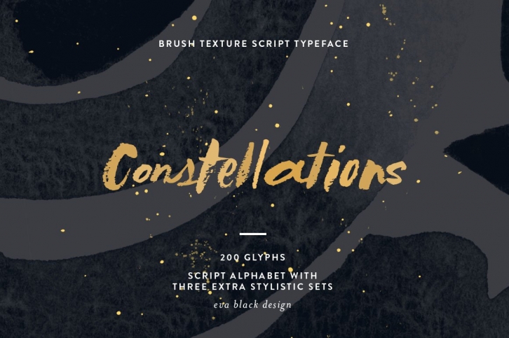 Constellations Textured Script Font Download