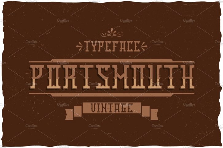 Portmouth Label Typeface Font Download