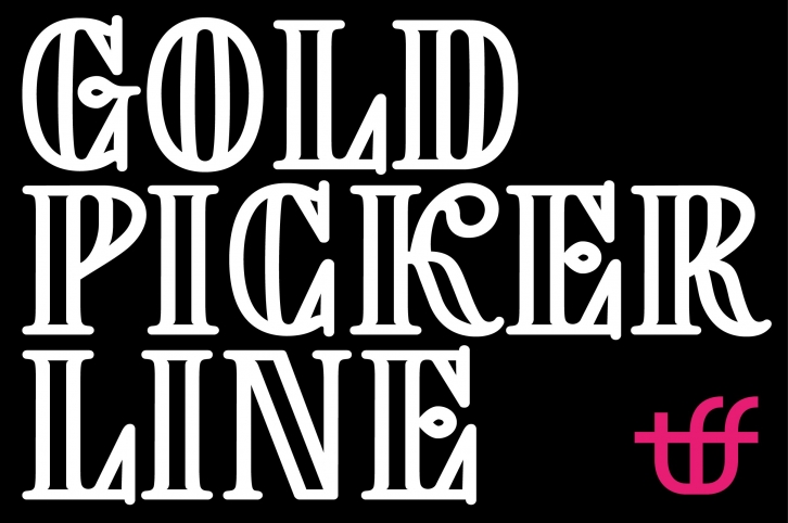 Goldpicker Line Font Download