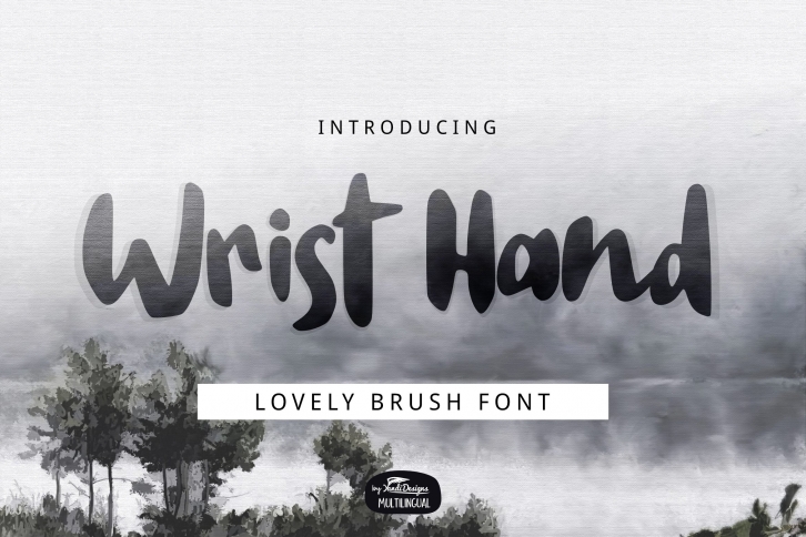 Wrist Hand Brush Font Download