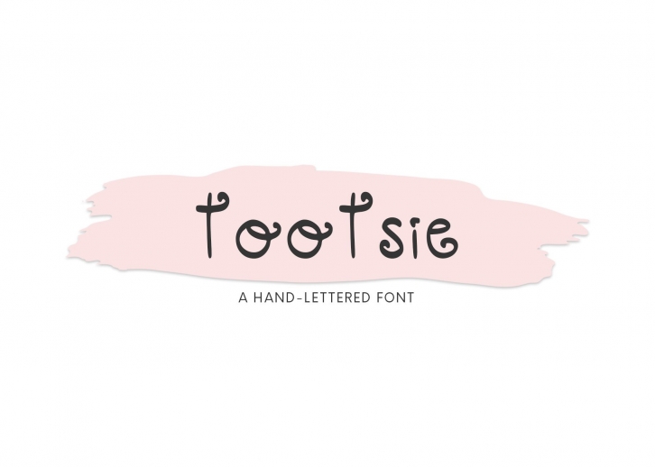 Tootsie, A Cute Hand-Lettered Font Download